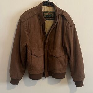 G-III Global identity vintage Men's Brown Suede Bomber Jacket